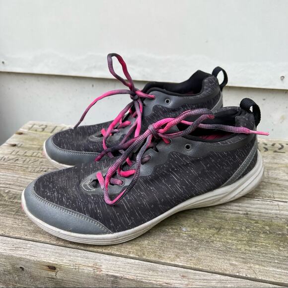 Vionic Agile Fyn Sneakers Size 9 black gray pink - Picture 3 of 8